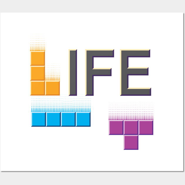 Tetris Life Wall Art by KristopherBel